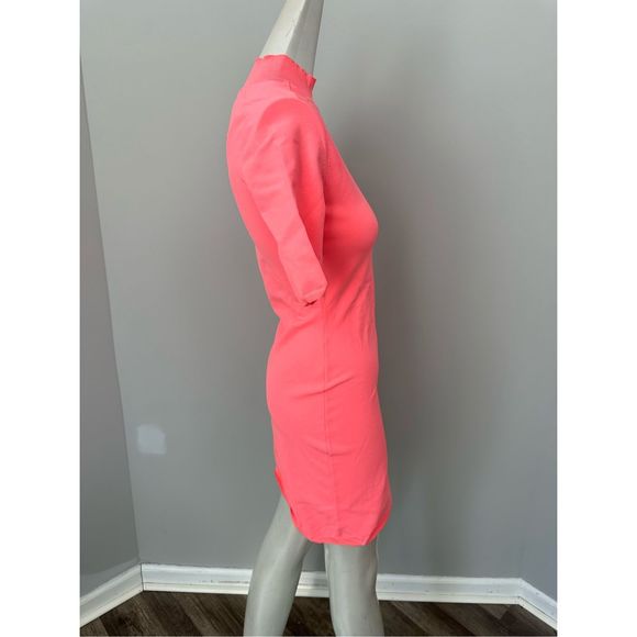 ALEXANDERWANG.T Appliquéd stretch-knit turtleneck mini dress SMALL $450 - Picture 6 of 9